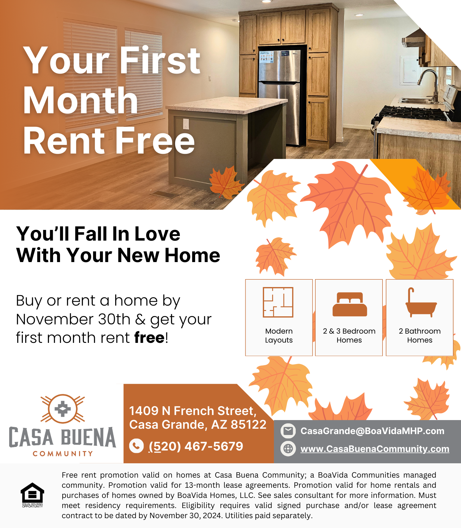 Casa FALL PROMO FLYER 1stMFree